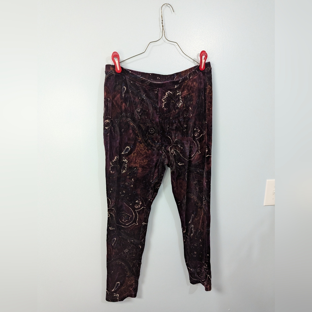 Women's Purple Patterned Leggings